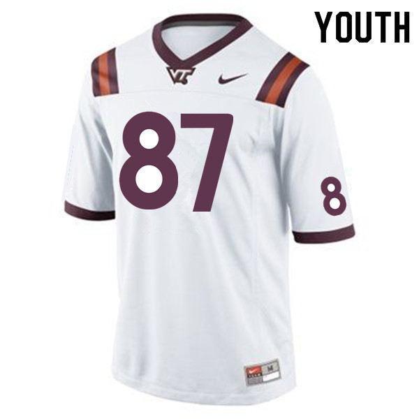 Youth #87 Colton Taylor Virginia Tech Hokies College Football Jerseys Sale-Maroon - Click Image to Close
